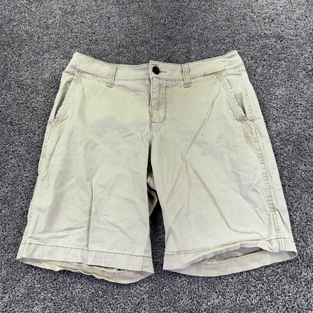 Sonoma Life + Style Shorts Womens 8 Beige Chino Twill Stretch Casual Summer